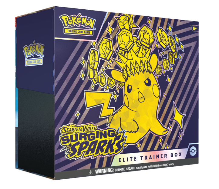 Pokémon Surging Sparks Elite Trainer Box — sealed product kopen bij Trading Card Gentlemen