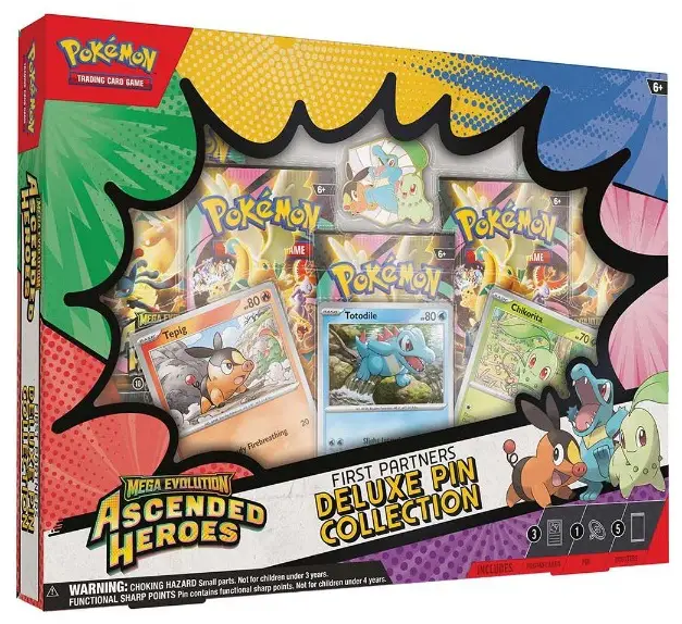 Pokémon Ascended Heroes First Partners Deluxe Pin Collection — sealed product kopen bij Trading Card Gentlemen